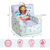 image:imageIdea Nuova Bluey Kids Micromink Bean Bag Sofa ChairSoft Padded Toddler Seat with Piping amp Carry HandleCozy Lounge Chair for Ages 3Gabbys Dollhouse