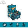 image:imageIdea Nuova Bluey Kids Micromink Bean Bag Sofa ChairSoft Padded Toddler Seat with Piping amp Carry HandleCozy Lounge Chair for Ages 3Jurassic World 2