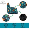 image:imageIdea Nuova Bluey Kids Micromink Bean Bag Sofa ChairSoft Padded Toddler Seat with Piping amp Carry HandleCozy Lounge Chair for Ages 3Jurassic World 2