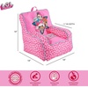 image:imageIdea Nuova Bluey Kids Micromink Bean Bag Sofa ChairSoft Padded Toddler Seat with Piping amp Carry HandleCozy Lounge Chair for Ages 3Lol Surprise