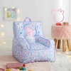 image:imageIdea Nuova Bluey Kids Micromink Bean Bag Sofa ChairSoft Padded Toddler Seat with Piping amp Carry HandleCozy Lounge Chair for Ages 3Peppa Pig