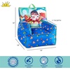 image:imageIdea Nuova Bluey Kids Micromink Bean Bag Sofa ChairSoft Padded Toddler Seat with Piping amp Carry HandleCozy Lounge Chair for Ages 3Ryans World