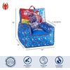 image:imageIdea Nuova Bluey Kids Micromink Bean Bag Sofa ChairSoft Padded Toddler Seat with Piping amp Carry HandleCozy Lounge Chair for Ages 3Spidey and Friends