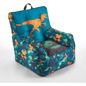 image:imageIdea Nuova Bluey Kids Micromink Bean Bag Sofa ChairSoft Padded Toddler Seat with Piping amp Carry HandleCozy Lounge Chair for Ages 3Jurassic World 2