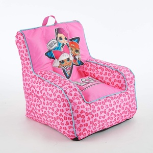 image:imageIdea Nuova Bluey Kids Micromink Bean Bag Sofa ChairSoft Padded Toddler Seat with Piping amp Carry HandleCozy Lounge Chair for Ages 3Lol Surprise