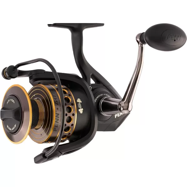 PENN Battle Spinning Reel Kit, Size 5000, Includes Reel Cover and Spare Anodized Aluminum Spool, Right/Left Handle Position, HT-100 Front Drag System