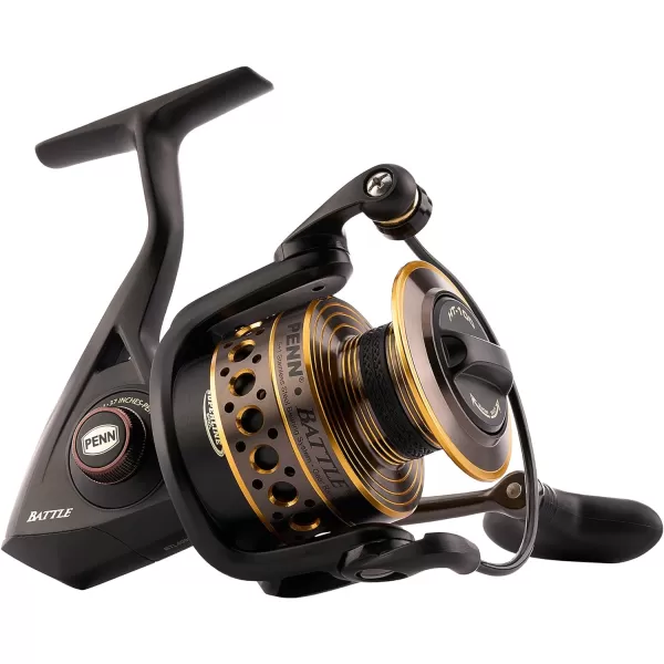 PENN Battle Spinning Reel Kit, Size 5000, Includes Reel Cover and Spare Anodized Aluminum Spool, Right/Left Handle Position, HT-100 Front Drag System