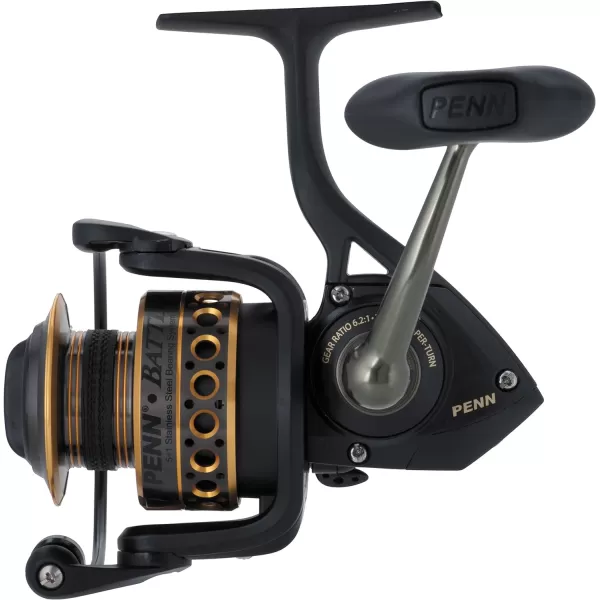 PENN Battle Spinning Reel Kit, Size 5000, Includes Reel Cover and Spare Anodized Aluminum Spool, Right/Left Handle Position, HT-100 Front Drag System