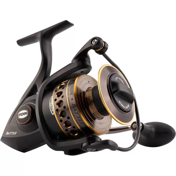 PENN Battle Spinning Reel Kit, Size 5000, Includes Reel Cover and Spare Anodized Aluminum Spool, Right/Left Handle Position, HT-100 Front Drag System