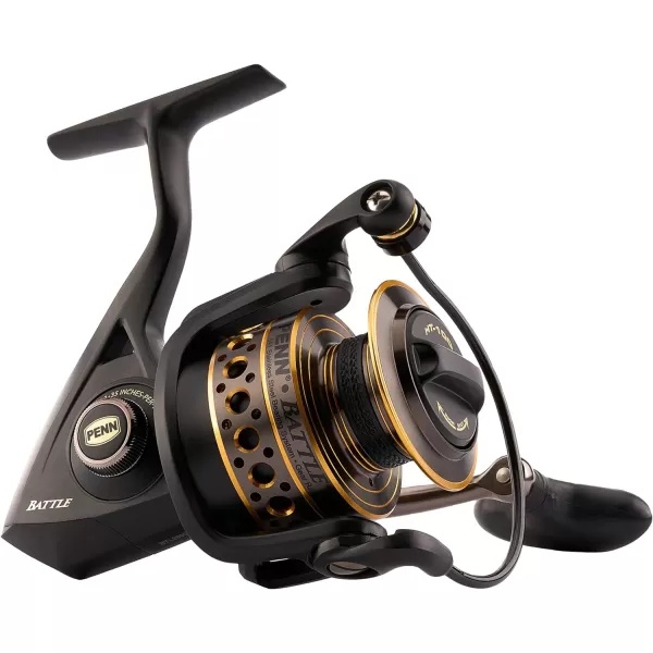 PENN Battle Spinning Reel Kit, Size 5000, Includes Reel Cover and Spare Anodized Aluminum Spool, Right/Left Handle Position, HT-100 Front Drag System
