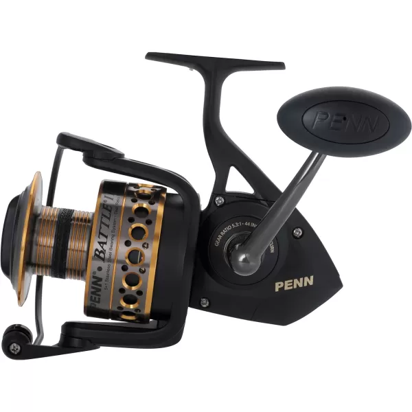 PENN Battle Spinning Reel Kit, Size 5000, Includes Reel Cover and Spare Anodized Aluminum Spool, Right/Left Handle Position, HT-100 Front Drag System