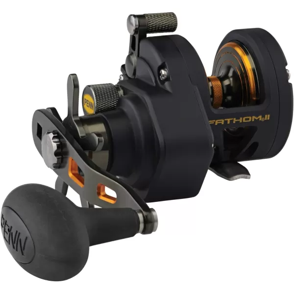 PENN Fathom II Star Drag Conventional Fishing Reel, Black Gold, 25N