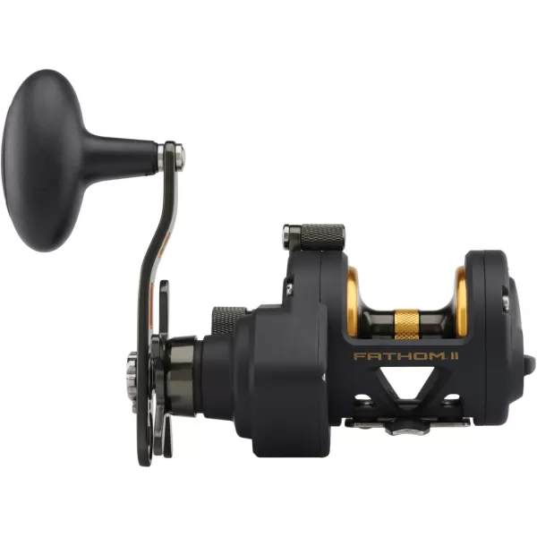 PENN Fathom II Star Drag Conventional Fishing Reel, Black Gold, 25N
