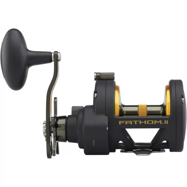 PENN Fathom II Star Drag Conventional Fishing Reel, Black Gold, 25N