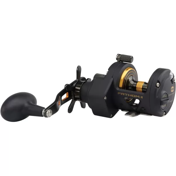 PENN Fathom II Star Drag Conventional Fishing Reel, Black Gold, 25N