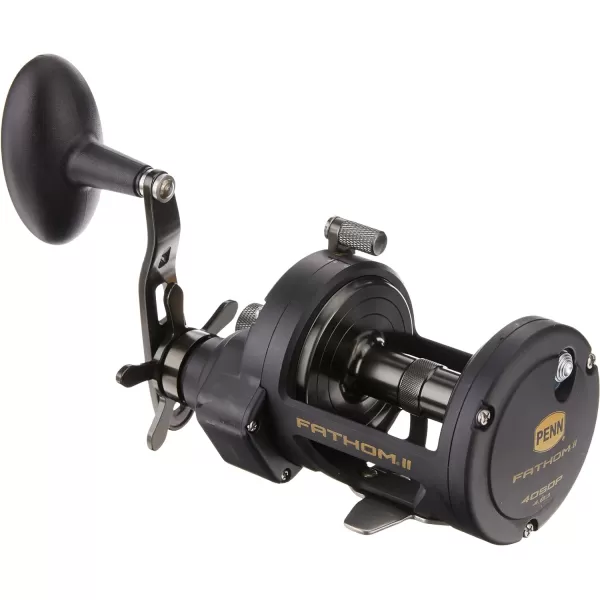 PENN Fathom II Star Drag Conventional Fishing Reel, Black Gold, 25N