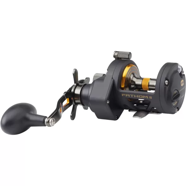 PENN Fathom II Star Drag Conventional Fishing Reel, Black Gold, 25N
