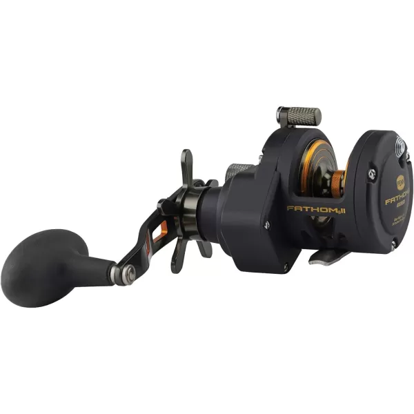 PENN Fathom II Star Drag Conventional Fishing Reel, Black Gold, 25N