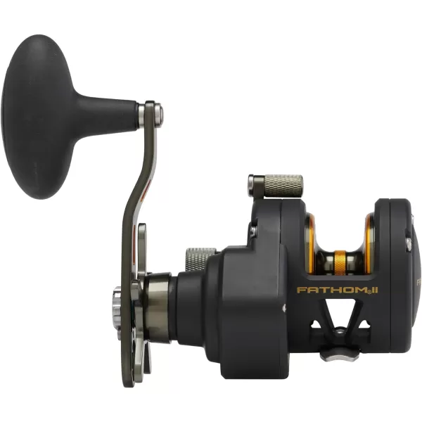 PENN Fathom II Star Drag Conventional Fishing Reel, Black Gold, 25N