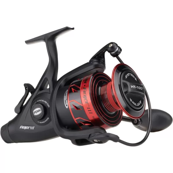 PENN Fierce III Spinning Inshore Fishing Reel, Size 2000, Right/Left Handle Position, 5 Bearings for Smooth Operation