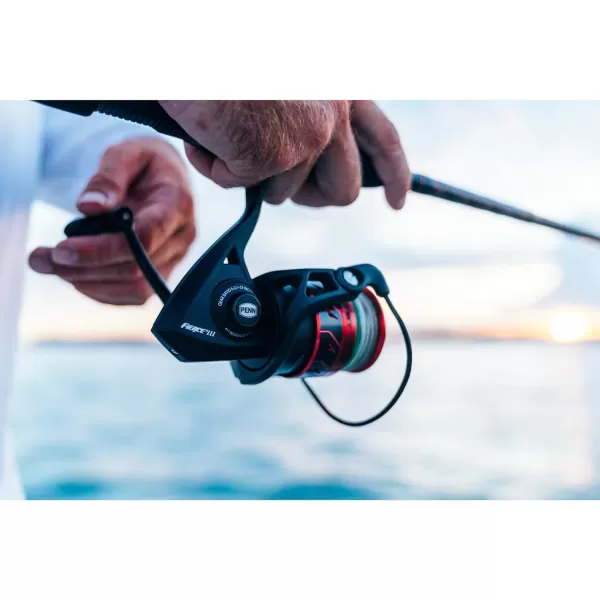 PENN Fierce III Spinning Inshore Fishing Reel, Size 2000, Right/Left Handle Position, 5 Bearings for Smooth Operation