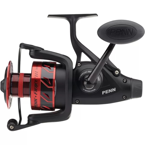 PENN Fierce III Spinning Inshore Fishing Reel, Size 2000, Right/Left Handle Position, 5 Bearings for Smooth Operation