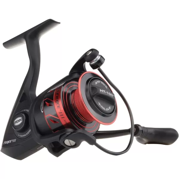 PENN Fierce III Spinning Inshore Fishing Reel, Size 2000, Right/Left Handle Position, 5 Bearings for Smooth Operation