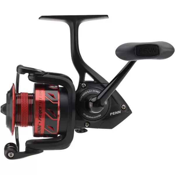 PENN Fierce III Spinning Inshore Fishing Reel, Size 2000, Right/Left Handle Position, 5 Bearings for Smooth Operation