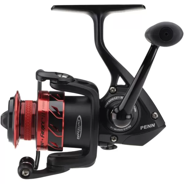 PENN Fierce III Spinning Inshore Fishing Reel, Size 2000, Right/Left Handle Position, 5 Bearings for Smooth Operation