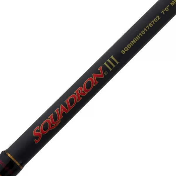 PENN Fishing Squadron III Inshore Spinning Fishing Rod Titanium/Red/Gold, 7' - Light - 4-10lb - 1pc 