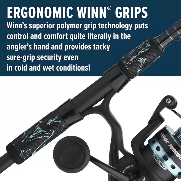 PENN Pursuit III &amp; Pursuit IV Spinning Reel and Fishing Rod Combo