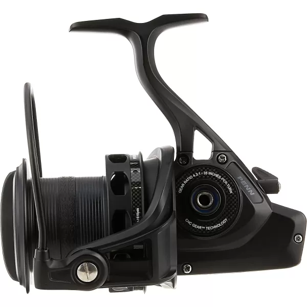 Penn CFTII7000LC Conflict II Long Cast Spinning Reel, Black