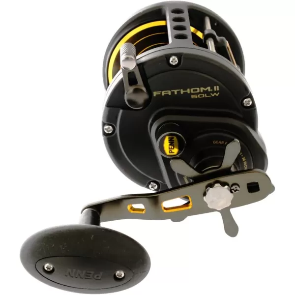 Penn Fathom II Level Wind Multiplier Reel - Saltwater Fishing Reel for Boat, Shore and Kayak Fishing