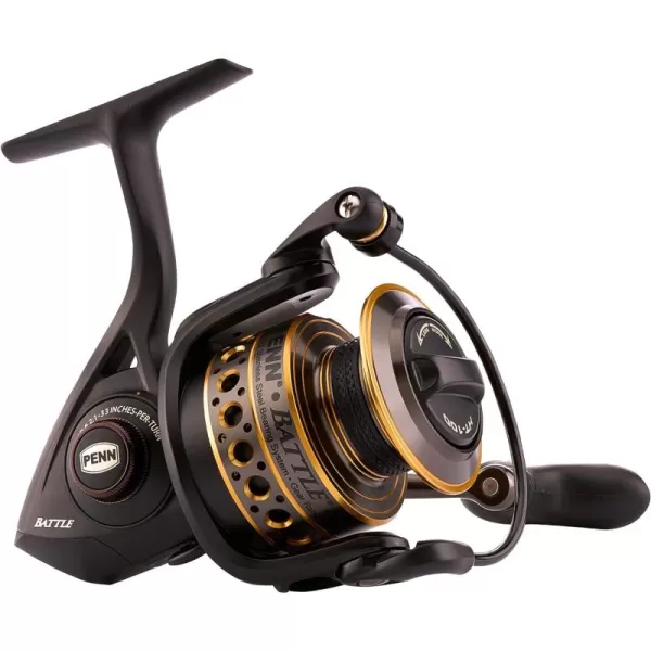PENN Battle Spinning Reel Kit, Size 5000, Includes Reel Cover and Spare Anodized Aluminum Spool, Right/Left Handle Position, HT-100 Front Drag System