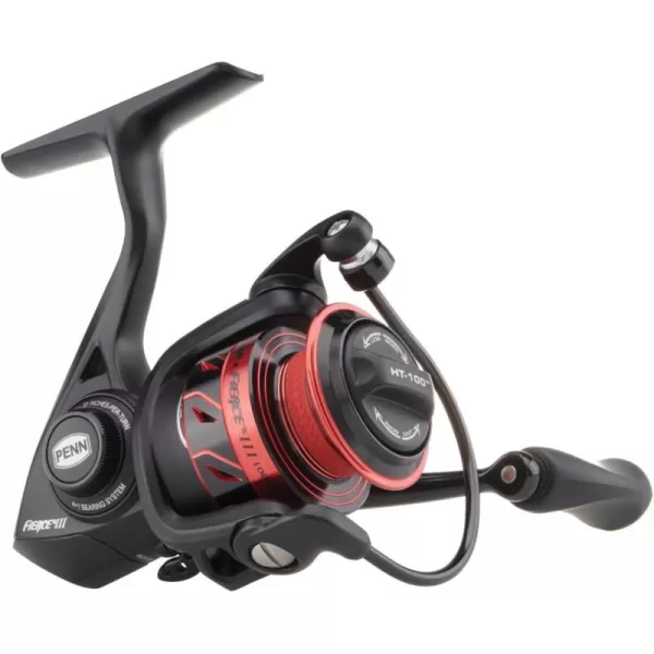 PENN Fierce III Spinning Inshore Fishing Reel, Size 2000, Right/Left Handle Position, 5 Bearings for Smooth Operation