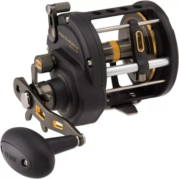 Penn Fathom II Level Wind Multiplier Reel - Saltwater Fishing Reel for Boat, Shore and Kayak Fishing