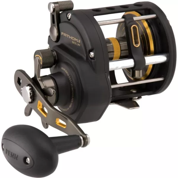Penn Fathom II Level Wind Multiplier Reel - Saltwater Fishing Reel for Boat, Shore and Kayak Fishing