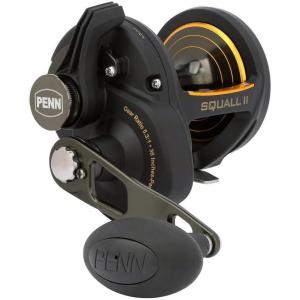 imagePENN Squall II Lever Drag Fishing Reel Size 40 Graphite Body and Sideplates Stainless Steel Main and Pinion Gears Powerful PENN DuraDrag