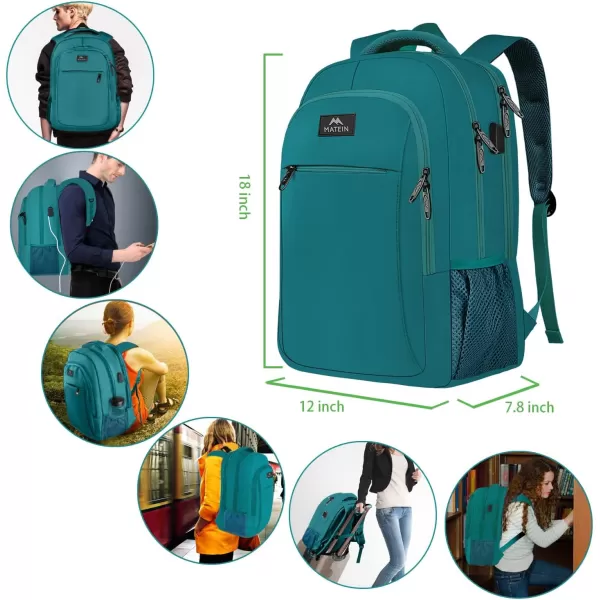 MATEIN Laptop Backpack for Womens, School Backpack with USB Port for Student Supplies and College Accessories, Water Resistant Travel Daypack Cute Book Bag for Teens and Ladies Fit 15.6 In Computer