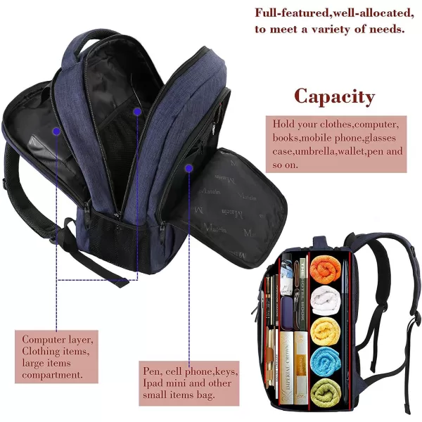 MATEIN Laptop Backpack for Womens, School Backpack with USB Port for Student Supplies and College Accessories, Water Resistant Travel Daypack Cute Book Bag for Teens and Ladies Fit 15.6 In Computer