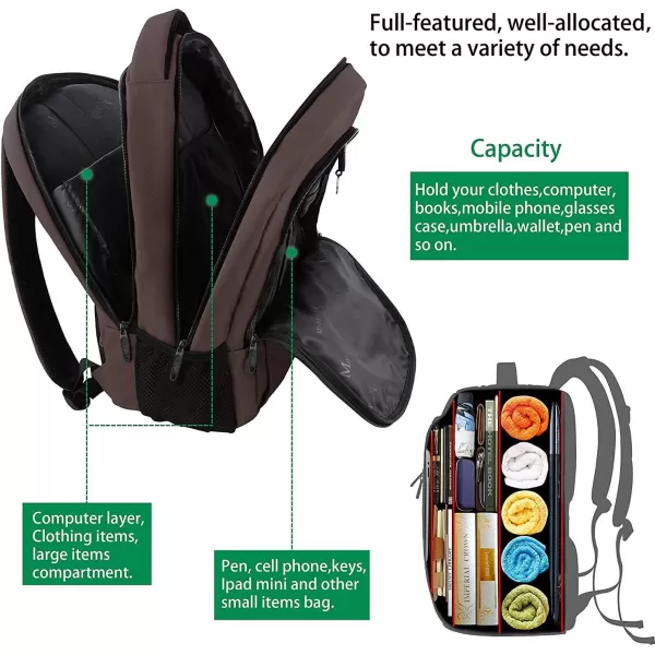 MATEIN Laptop Backpack for Womens, School Backpack with USB Port for Student Supplies and College Accessories, Water Resistant Travel Daypack Cute Book Bag for Teens and Ladies Fit 15.6 In Computer
