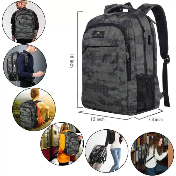 MATEIN Laptop Backpack for Womens, School Backpack with USB Port for Student Supplies and College Accessories, Water Resistant Travel Daypack Cute Book Bag for Teens and Ladies Fit 15.6 In Computer