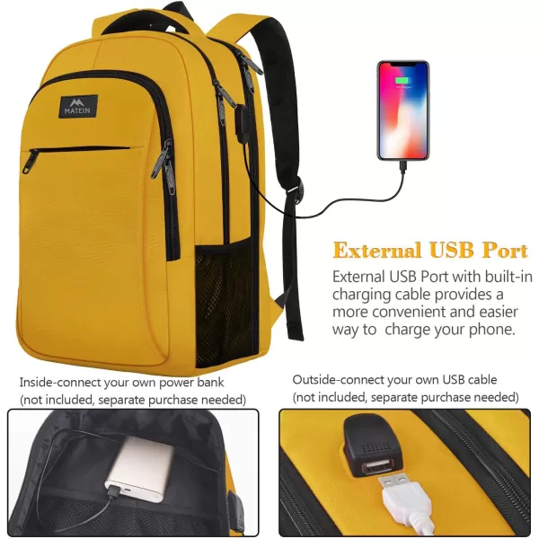 MATEIN Laptop Backpack for Womens, School Backpack with USB Port for Student Supplies and College Accessories, Water Resistant Travel Daypack Cute Book Bag for Teens and Ladies Fit 15.6 In Computer