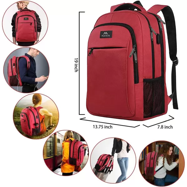 MATEIN Laptop Backpack for Womens, School Backpack with USB Port for Student Supplies and College Accessories, Water Resistant Travel Daypack Cute Book Bag for Teens and Ladies Fit 15.6 In Computer