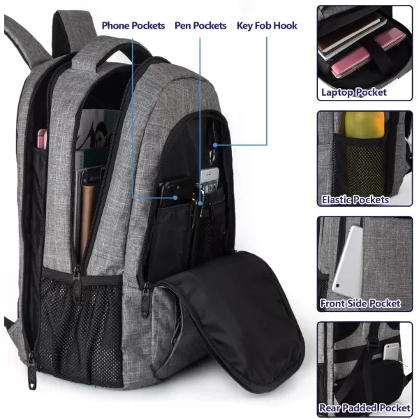 MATEIN Laptop Backpack for Womens, School Backpack with USB Port for Student Supplies and College Accessories, Water Resistant Travel Daypack Cute Book Bag for Teens and Ladies Fit 15.6 In Computer