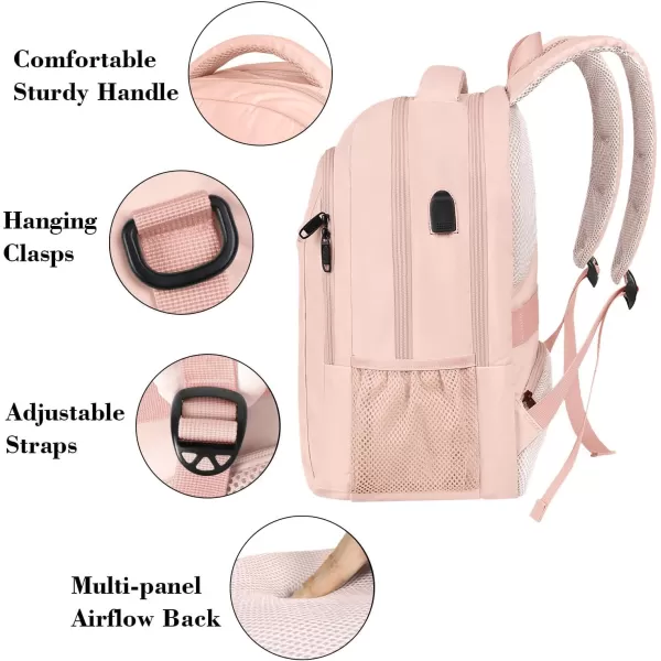 MATEIN Laptop Backpack for Womens, School Backpack with USB Port for Student Supplies and College Accessories, Water Resistant Travel Daypack Cute Book Bag for Teens and Ladies Fit 15.6 In Computer