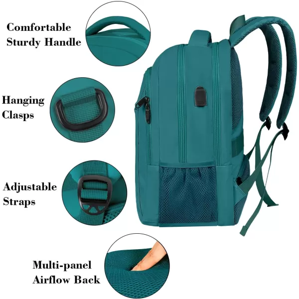 MATEIN Laptop Backpack for Womens, School Backpack with USB Port for Student Supplies and College Accessories, Water Resistant Travel Daypack Cute Book Bag for Teens and Ladies Fit 15.6 In Computer