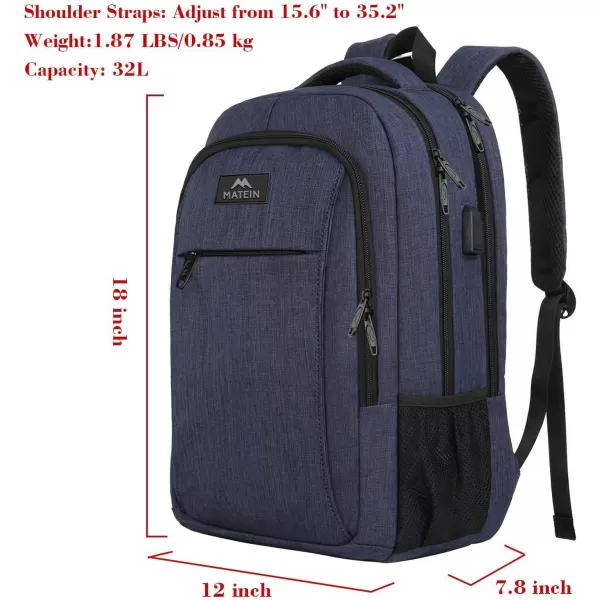 MATEIN Laptop Backpack for Womens, School Backpack with USB Port for Student Supplies and College Accessories, Water Resistant Travel Daypack Cute Book Bag for Teens and Ladies Fit 15.6 In Computer