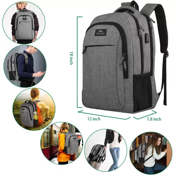 MATEIN Laptop Backpack for Womens, School Backpack with USB Port for Student Supplies and College Accessories, Water Resistant Travel Daypack Cute Book Bag for Teens and Ladies Fit 15.6 In Computer