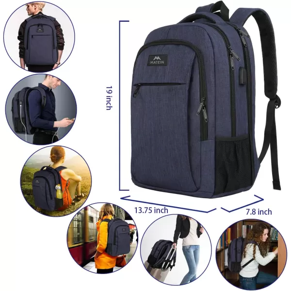 MATEIN Laptop Backpack for Womens, School Backpack with USB Port for Student Supplies and College Accessories, Water Resistant Travel Daypack Cute Book Bag for Teens and Ladies Fit 15.6 In Computer
